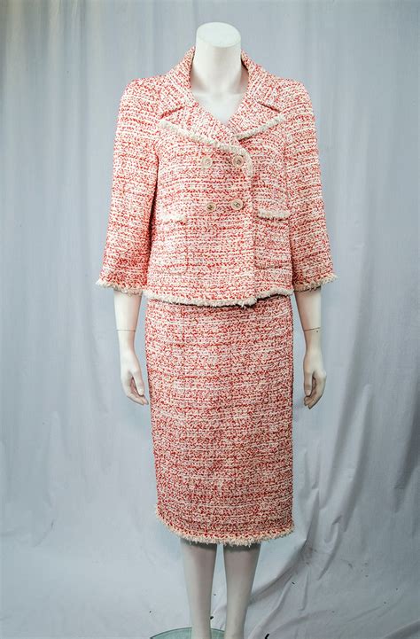 luxury chanel suits|chanel tweed suit price.